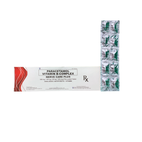 Dolo-Neurobion (Paracetamol+Vit. B1+B6+B12 500mg/50mg/100mg/100mg Tablet