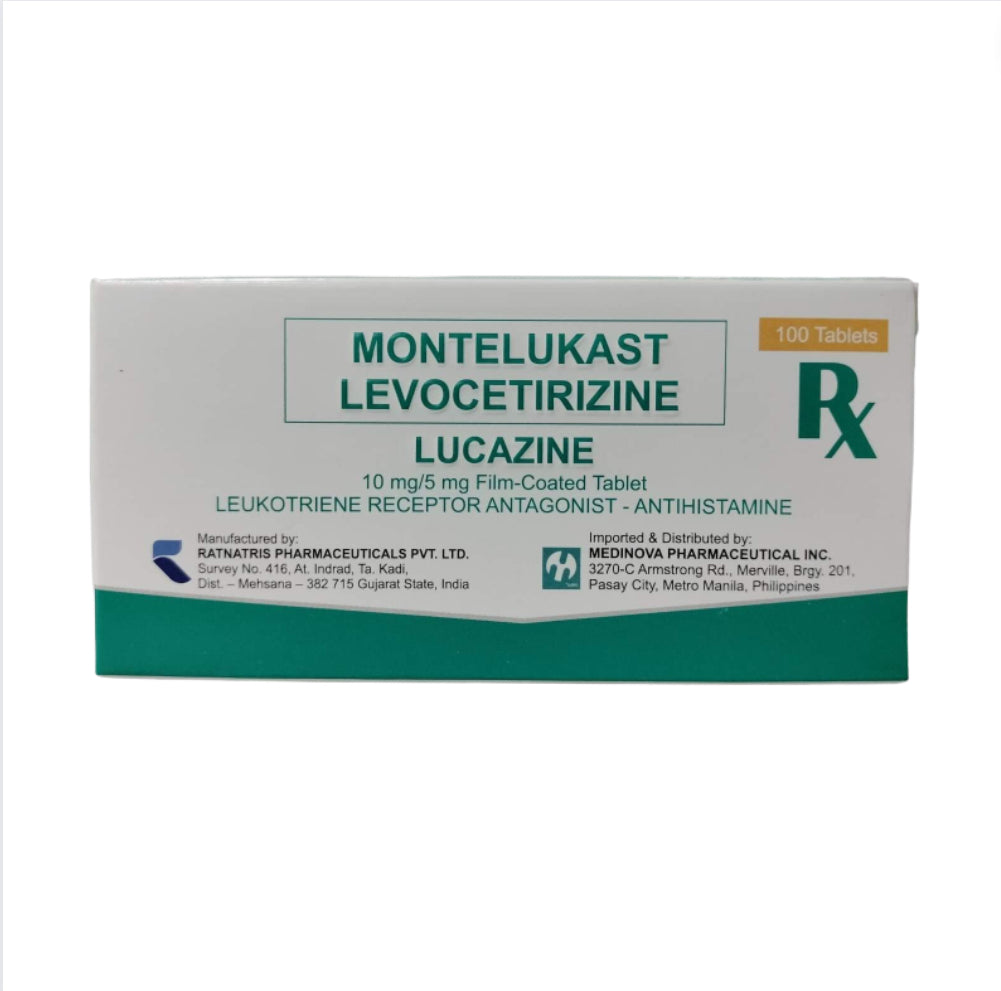 Levocetirizine+Montelukast 5mg/10mg Tablet x 1