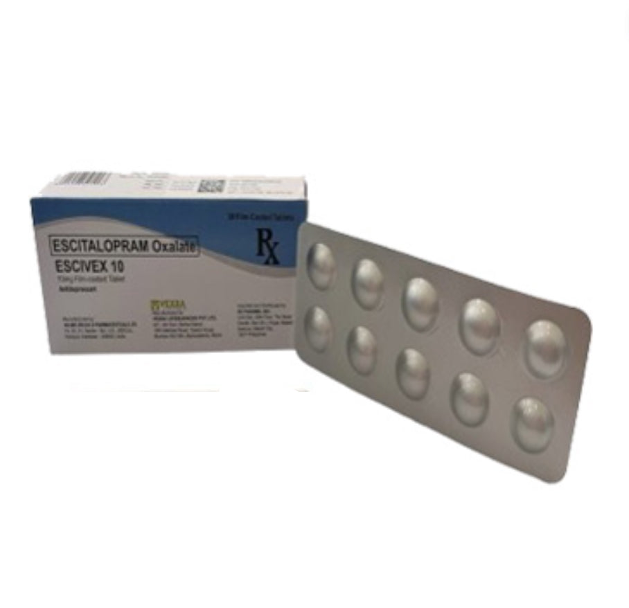Escitalopram 10mg Tablet x 30 Monthly Dose