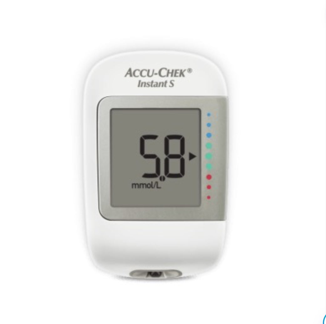 ACCU-CHECK Instant S Blood Glucose Monitoring Glucometer Starter Set (mmol reading) with 50 Test Strips
