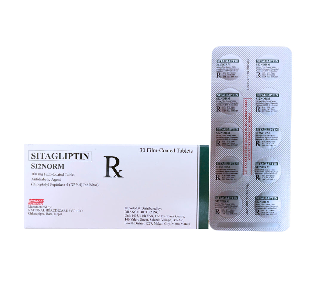 JANUVIA Sitagliptin 100mg. Tablet x 1