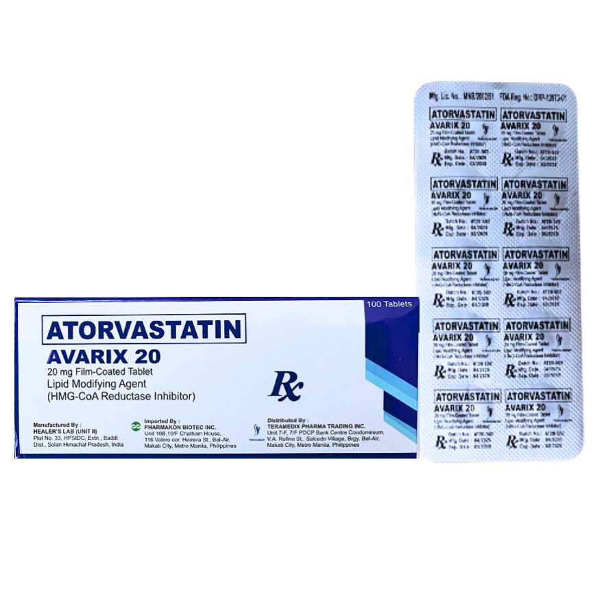 AVATOR (Atorvastatin) 20mg.Tablet x 1