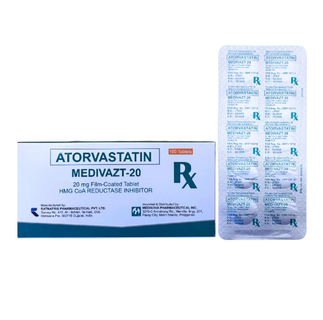 AVATOR (Atorvastatin) 20mg.Tablet x 1