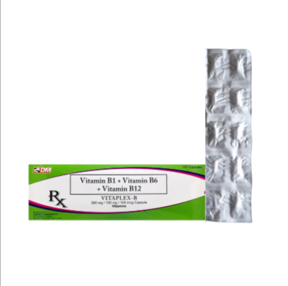 Vitamin B Complex B1, B16, B12 Forte 300mg/100mg/100mcg Capsule x 1s
