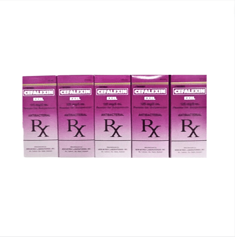 Cefalexin 125mg/5ml Suspension 60ml bottle x 1