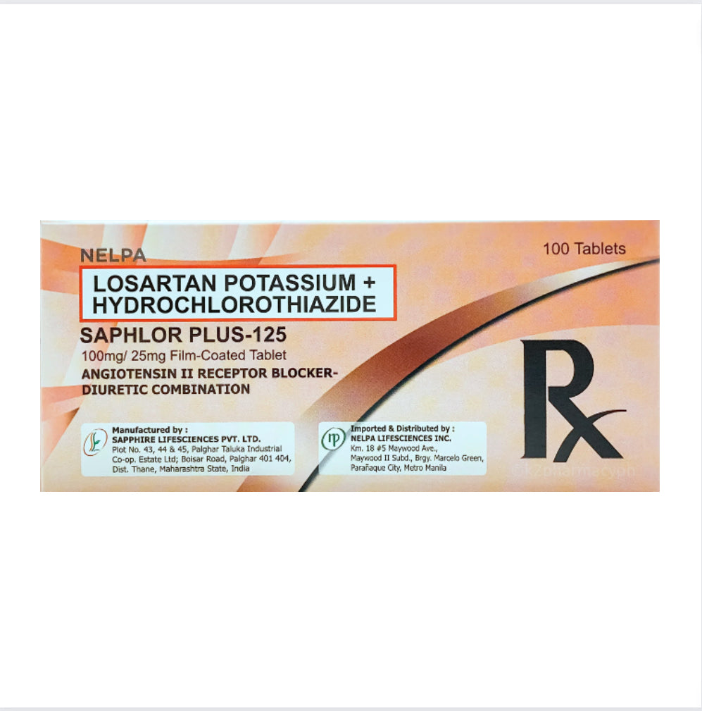 Pharex (Losartan + Hydrochlorothiazide) 50mg./12.5mg. Tablet x 1