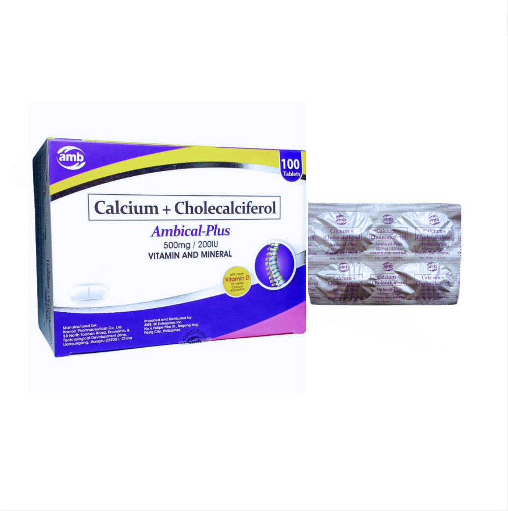 Calcium + Vitamin D3 1250mg/250IU Tablet x 1