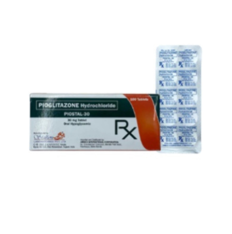 Pioglitazone 30mg Tablet x 30 Monthly Maintenance Dose