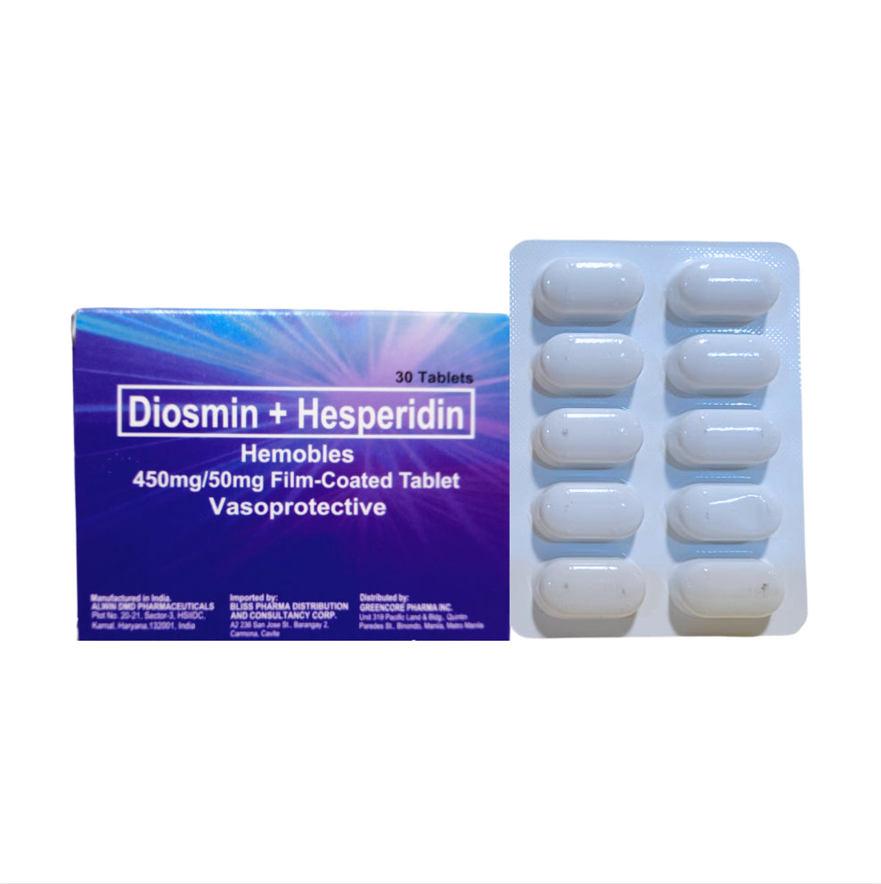 HEMO RID (Diosmin+Hesperidin) 450mg./50mg. Tablet