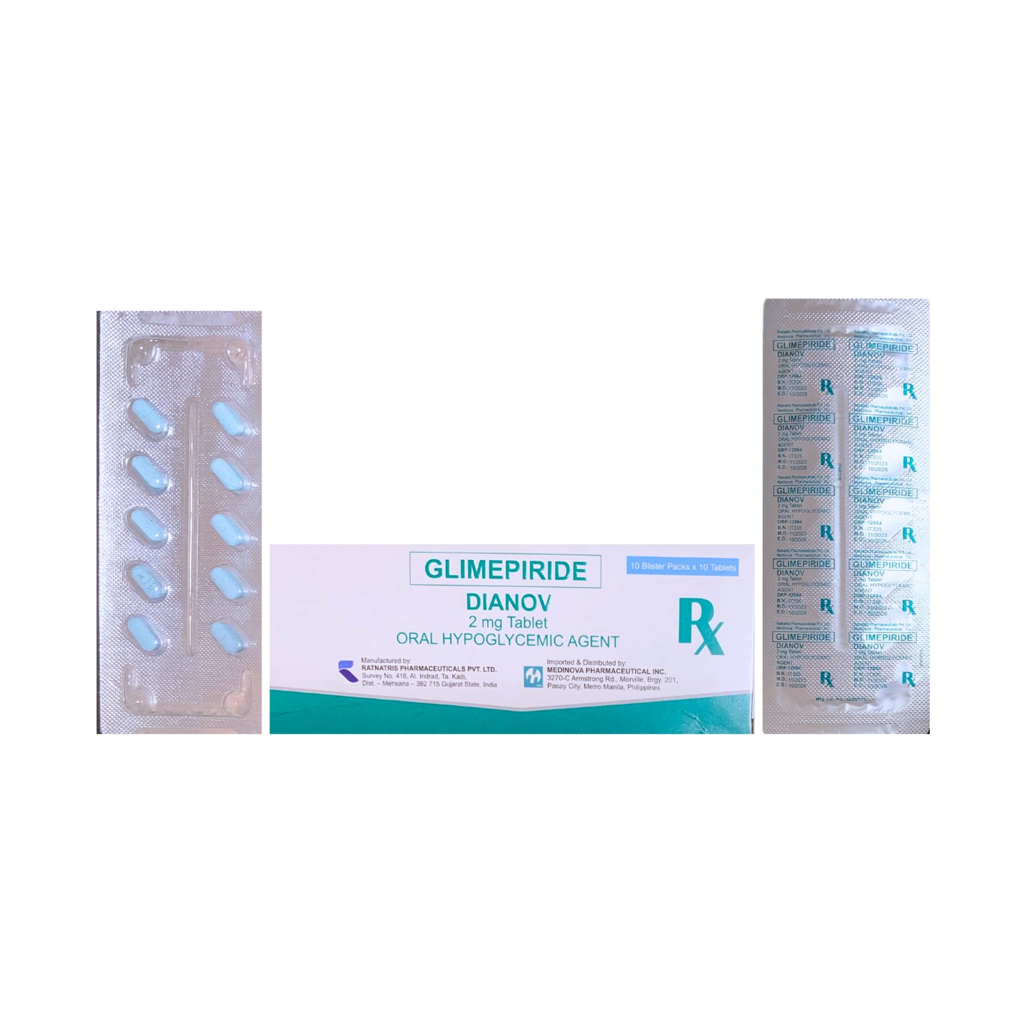 Glimeperide 2mg Tablet x 1