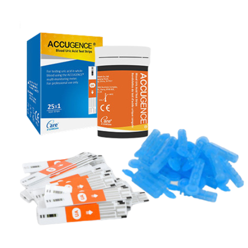 ACCUGENCE PLUS Multi Monitoring Meter 4in1 Test (Blood Glucose, Ketone Uric Acid, Hemoglobin) Set