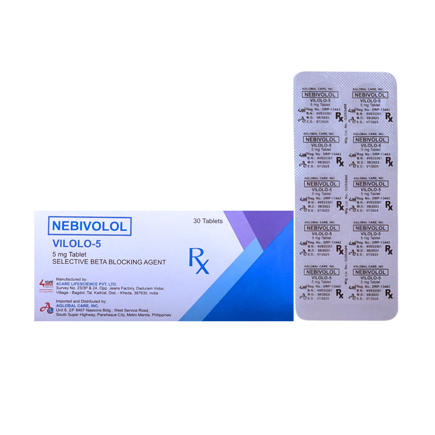NEBIL ( Nebivolol ) 5mg Tablet x 1s