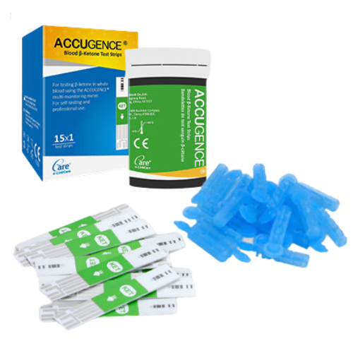 ACCUGENCE PLUS Multi Monitoring Meter 4in1 Test (Blood Glucose, Ketone Uric Acid, Hemoglobin) Set