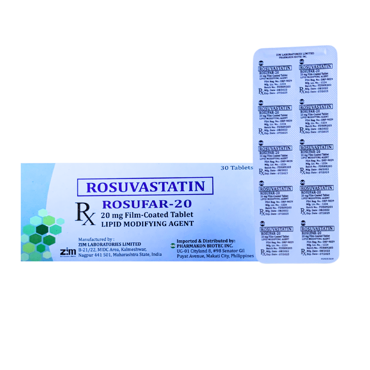 RITEMED Rosuvastatin 20mg Tablet x 1