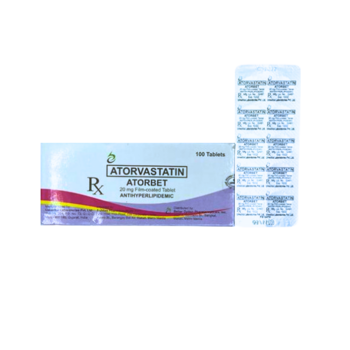 AVATOR (Atorvastatin) 20mg.Tablet x 1