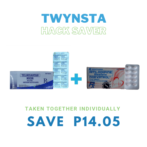 Twynsta (Telmisartan + Amlodipine) 40mg./5mg. Tablet x 1