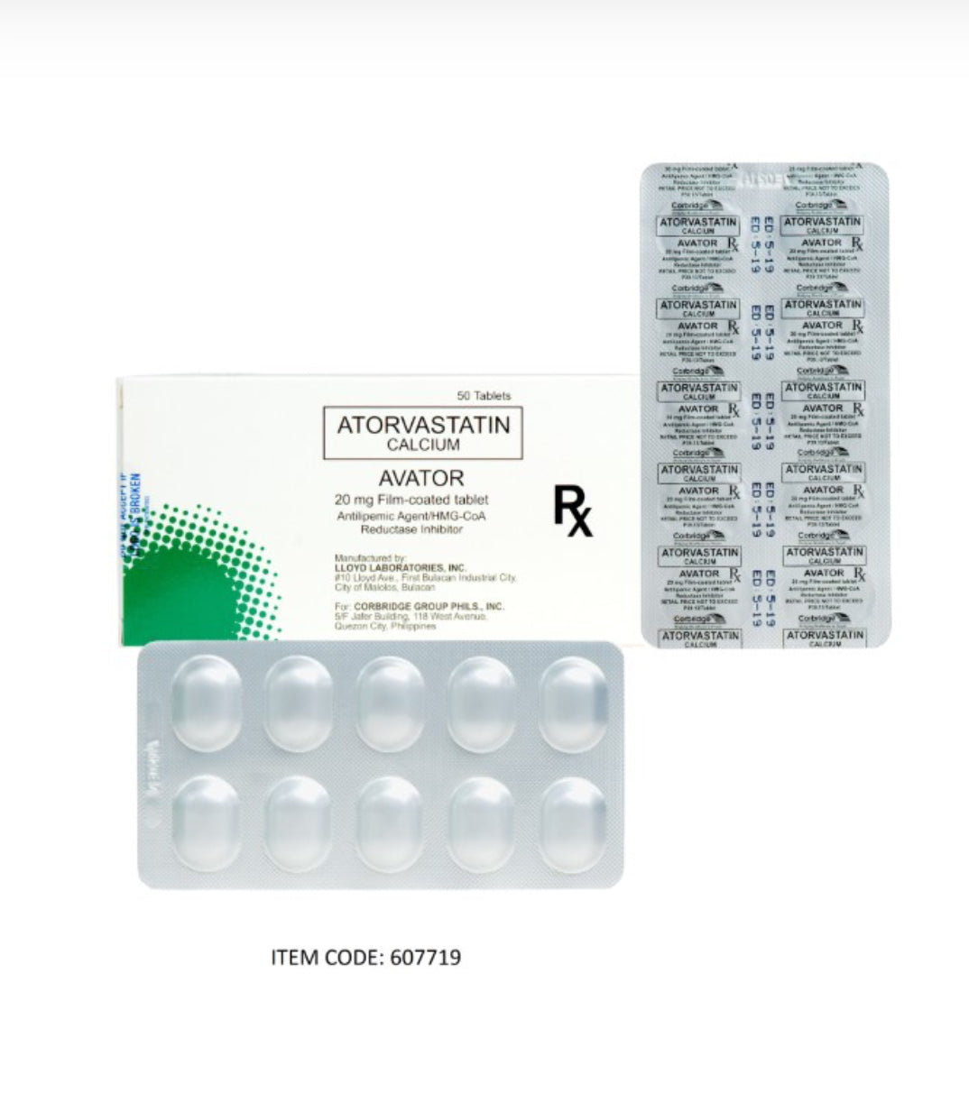 AVATOR (Atorvastatin) 40mg.Tablet x 1