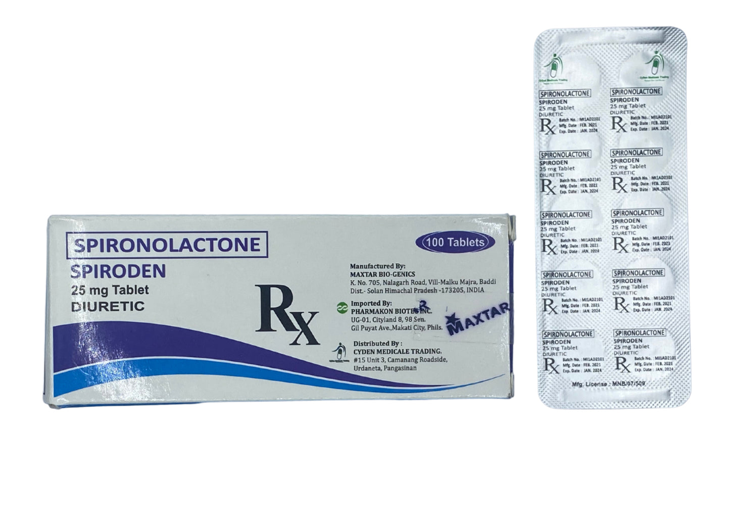 Spironolactone 25mg Tablet x 30 Monthly Maintenance Dose