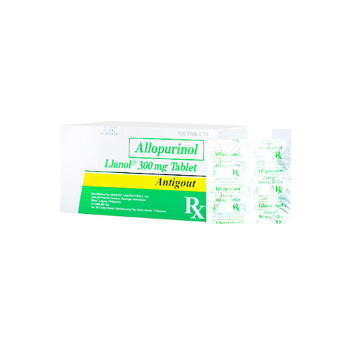 LLANOL (Allopurinol) 300mg Tablet x 1