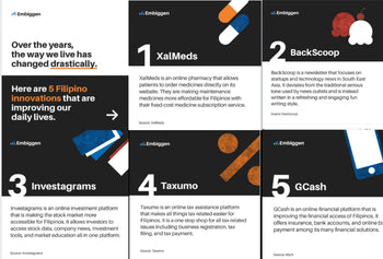XalMeds As One of 5 Filipino Innovations Improving Daily Lives by Embi