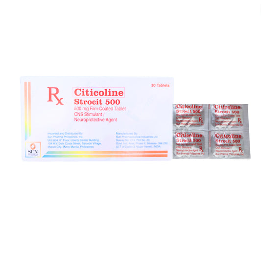 Citicoline 500mg Tablet x 30s Monthly Maintenance Dose