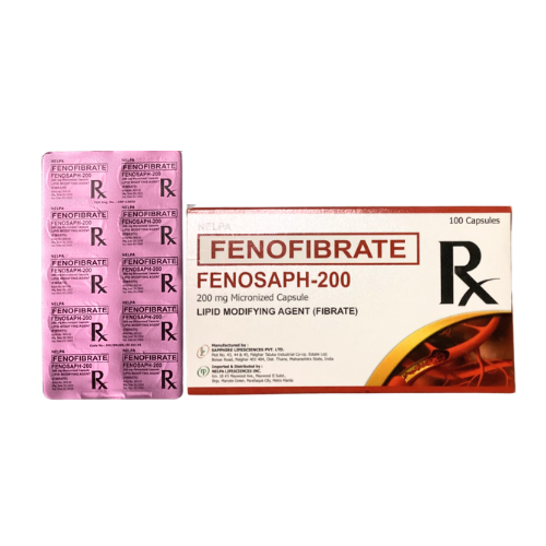 FIBRAFEN ( Fenofibrate ) 200mg Capsule x 1 – XalMeds