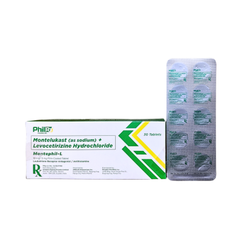 Levocetirizine+Montelukast 5mg/10mg Tablet x 1 – XalMeds