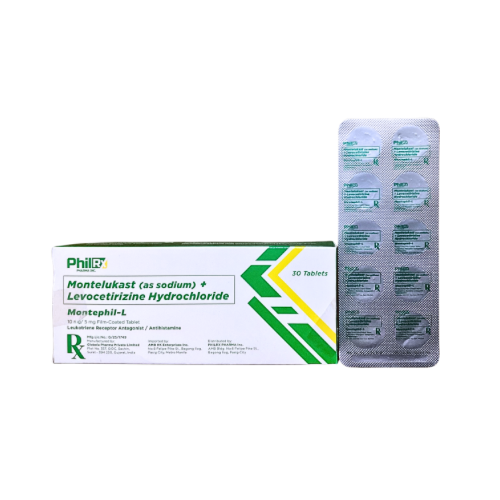 Levocetirizine+Montelukast 5mg/10mg Tablet  x 1