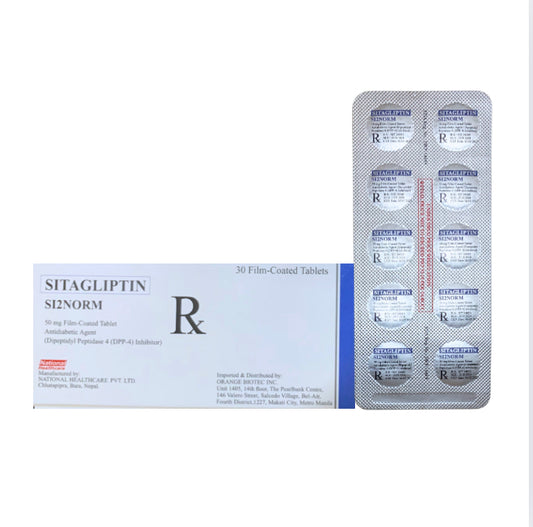 Sitagliptin 50mg. Tablet x 1s