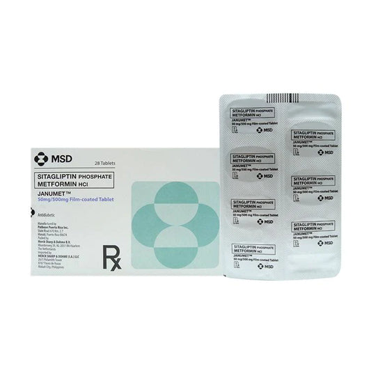 JANUMET Sitagliptin + Metformin 50mg/500mg. Tablet x 1s