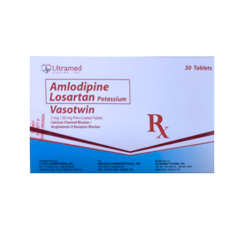 Losartan+Amlodipine 50mg/5mg Tablet x 1