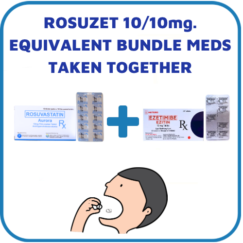ROSUZET  Ezetimibe + Rosuvastatin 10mg/10mg Tablet x 1