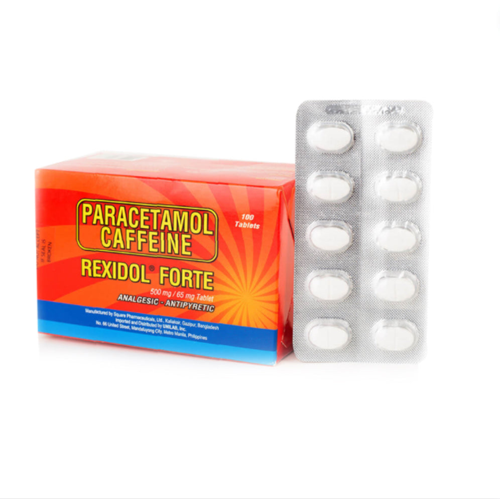 REXIDOL FORTE ( Paracetamol + Caffeine ) 500mg/65mg Tablet x 1