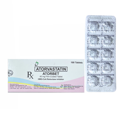 Atorvastatin 40mg Tablet x 1s