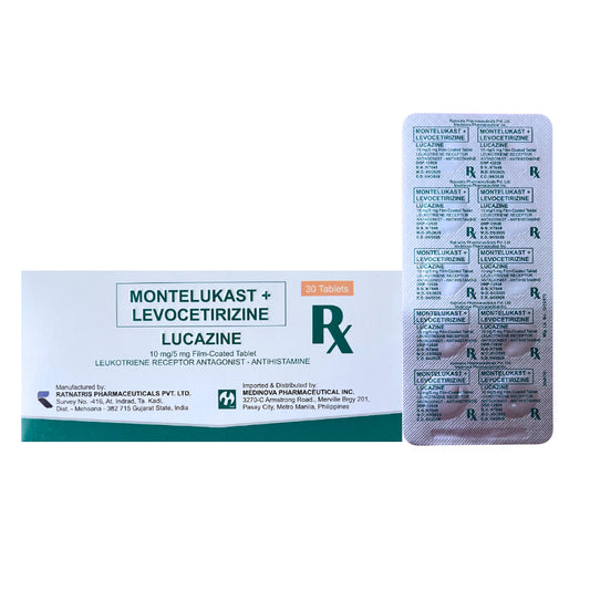 Levocetirizine+Montelukast 5mg/10mg Tablet  x 1