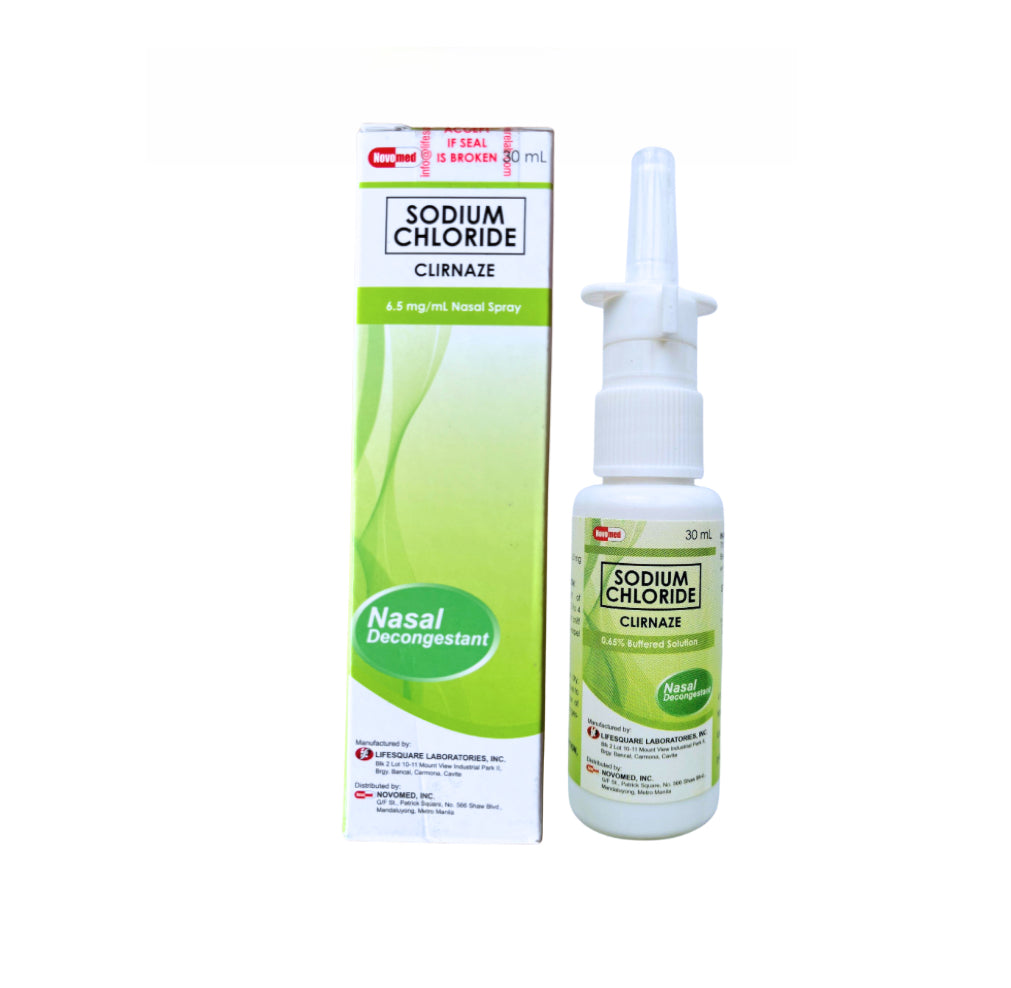 NASOCLEAR Sodium Chloride Solution Nasal Spray 30ml x
