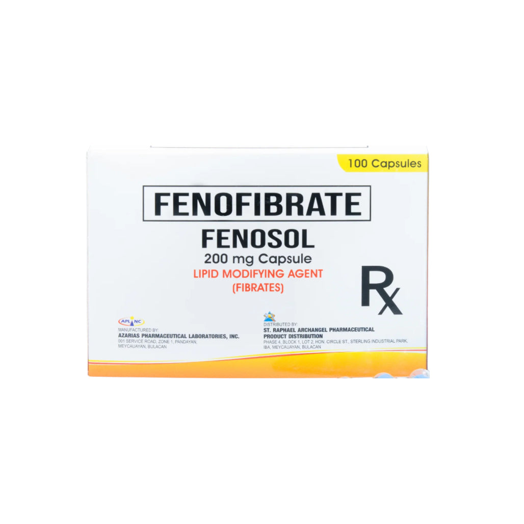 ZINOF ( Fenofibrate )  200mg Capsule x 1