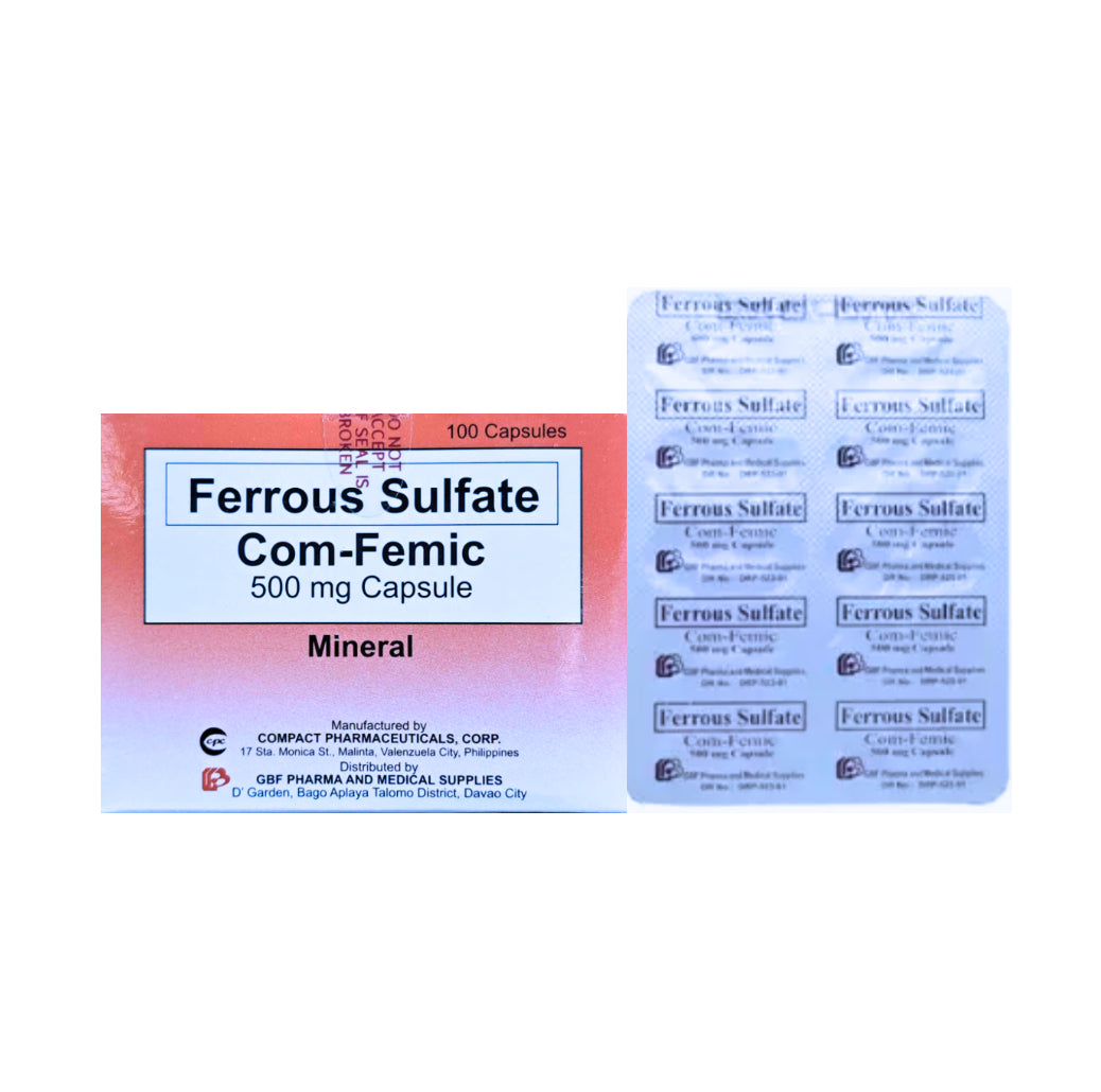 Ferrous Sulfate 500mg Capsule (eq. 161mg Elemental Iron) x 1