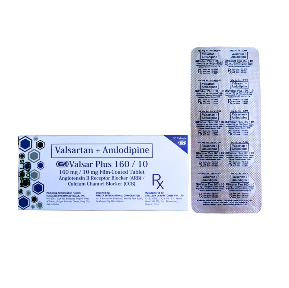 Exforge (Amlodipine + Valsartan) 10mg./160mg. Tablet x 1