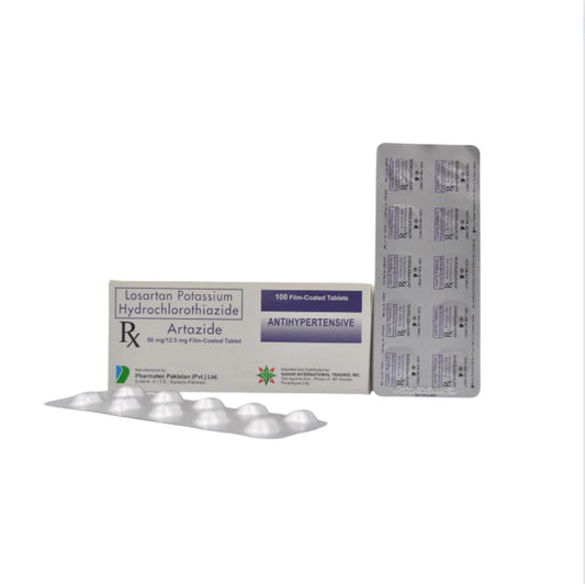 Losartan+Hydrochlorothiazide 50/12.5mg Tablet x 30 Monthly Maintenance Dose