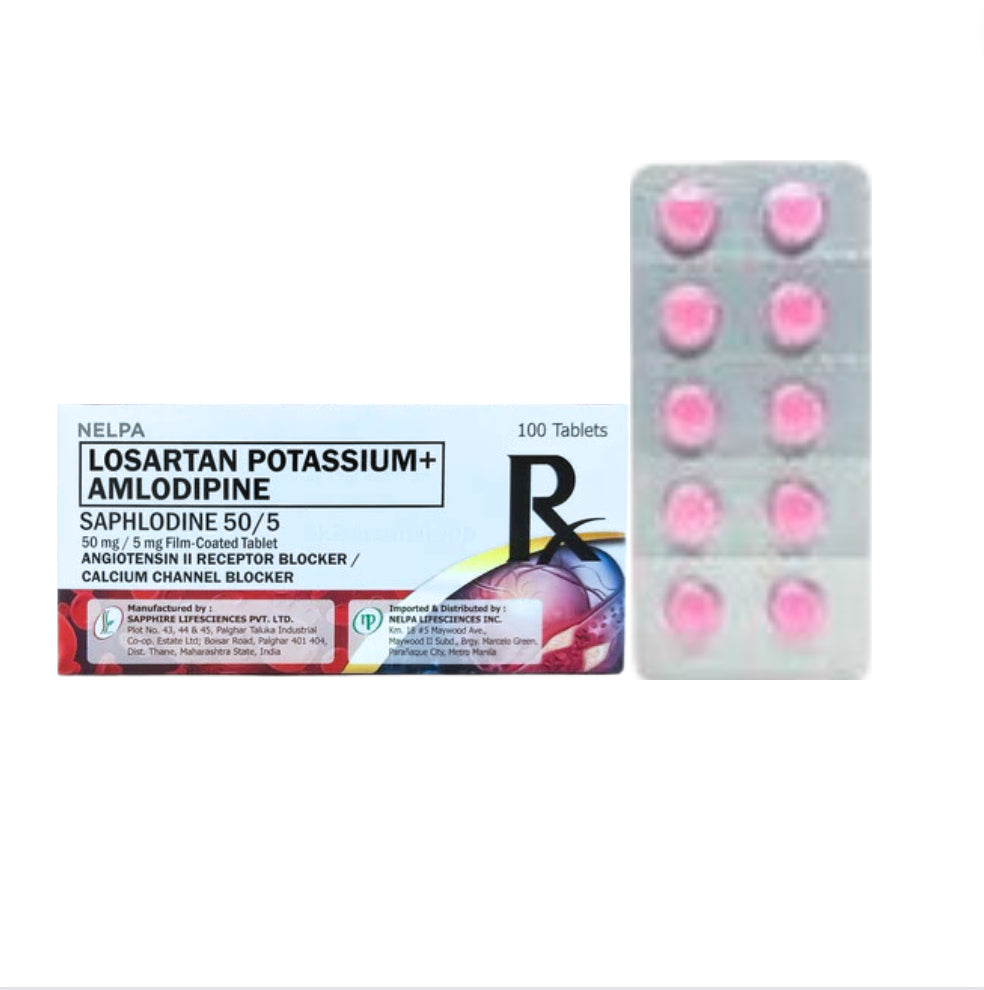 Losartan+Amlodipine 50mg/5mg Tablet x 1