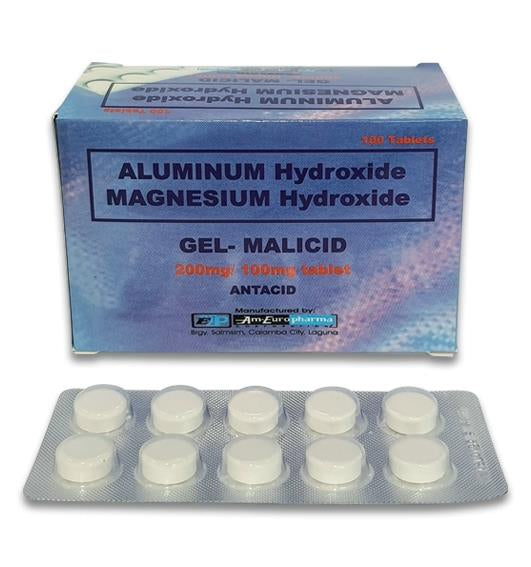 Aluminum+Magnesium 200mg/100mg Tablet x1