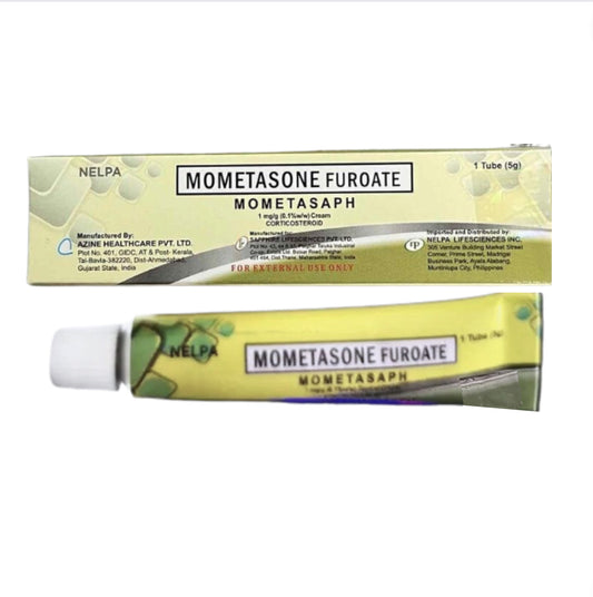 MOMECORT Mometasone 1mg./g. (0.1%) Topical Cream 5mg. x 1 Tube