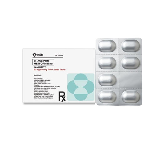 JANUMET Sitagliptin + Metformin 50mg/850mg. Tablet x 1s
