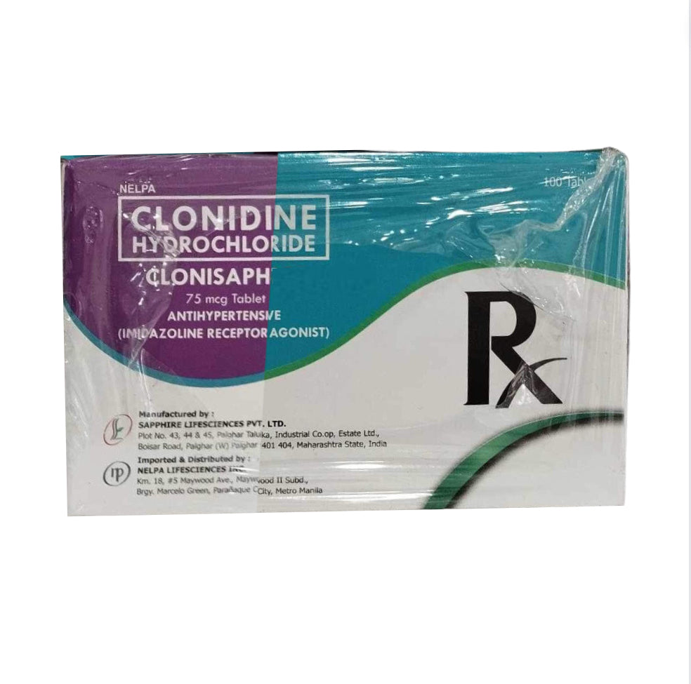 Clonidine 75mcg Tablet x 30s Monthly Maintenance Dose