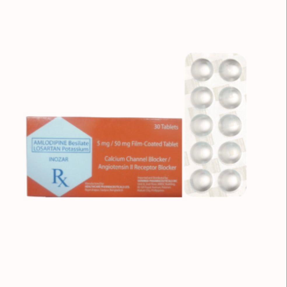 Losartan+Amlodipine 50mg/5mg Tablet x 30s Monthly Maintenance Dose