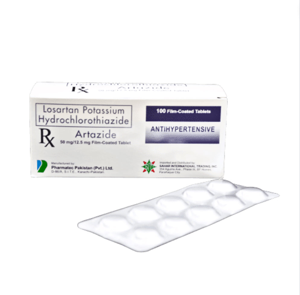Losartan+Hydrochlorothiazide 50mg/12.5mg Tablet x 1