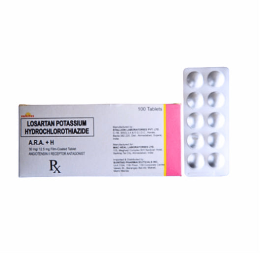 Losartan+Hydrochlorothiazide 50/12.5mg Tablet x 30 Monthly Maintenance Dose