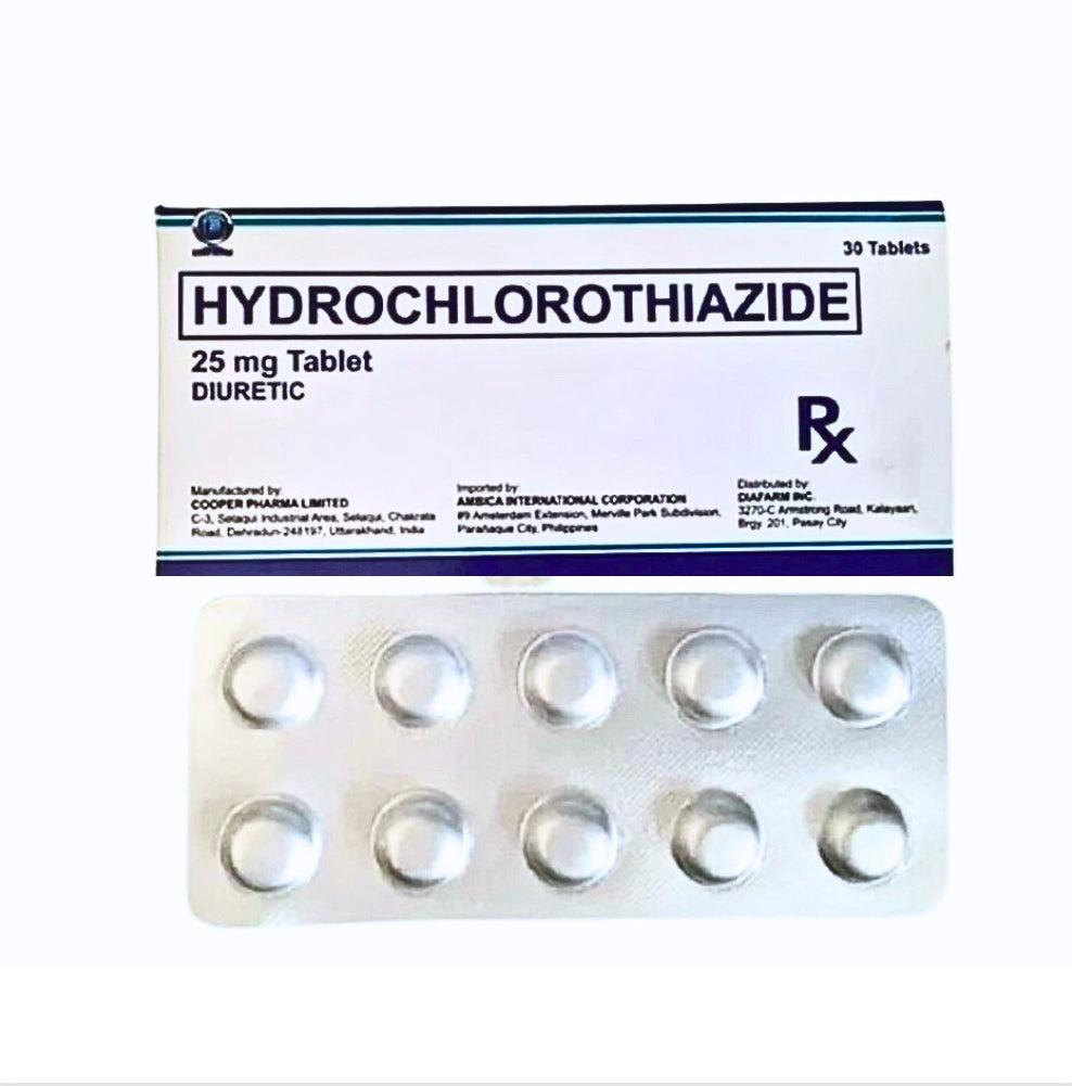 Hydrochlorothiazide 25mg Tablet x 1 – XalMeds