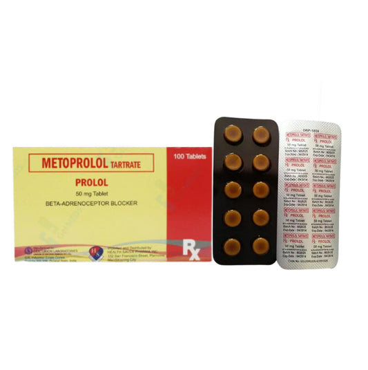 Metoprolol 50mg Tablet x 30 Monthly Maintenance Dose